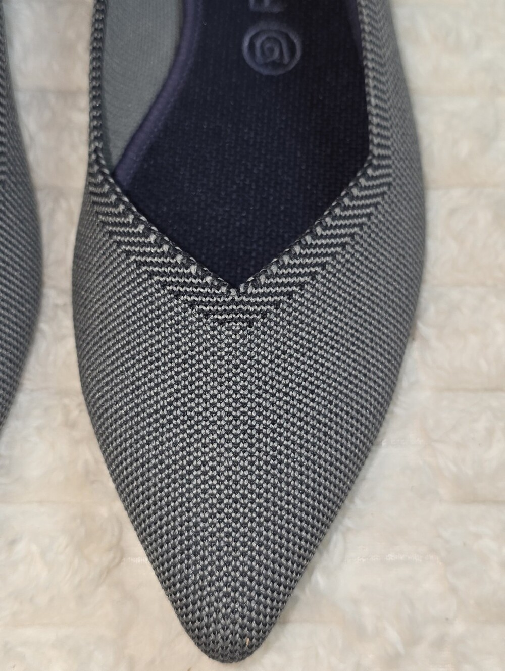 ROTHYS Gray Cloud The Point Ballet Slip On Flats - Picture 7 of 13